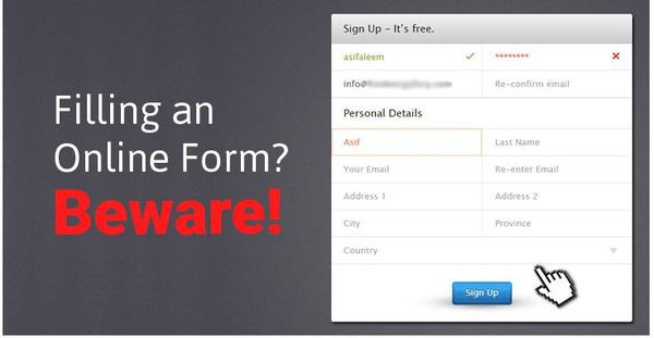 Collecting data from online forms even before you click submit!  