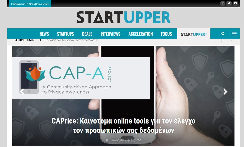 Interview of Ioannis Chrysakis regarding the official release of CAP-A tools (1/11/2020) 