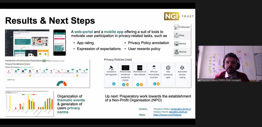 CAP-A outcomes @ NGI-Trust Webinar Results (26/02/2021, Online)  